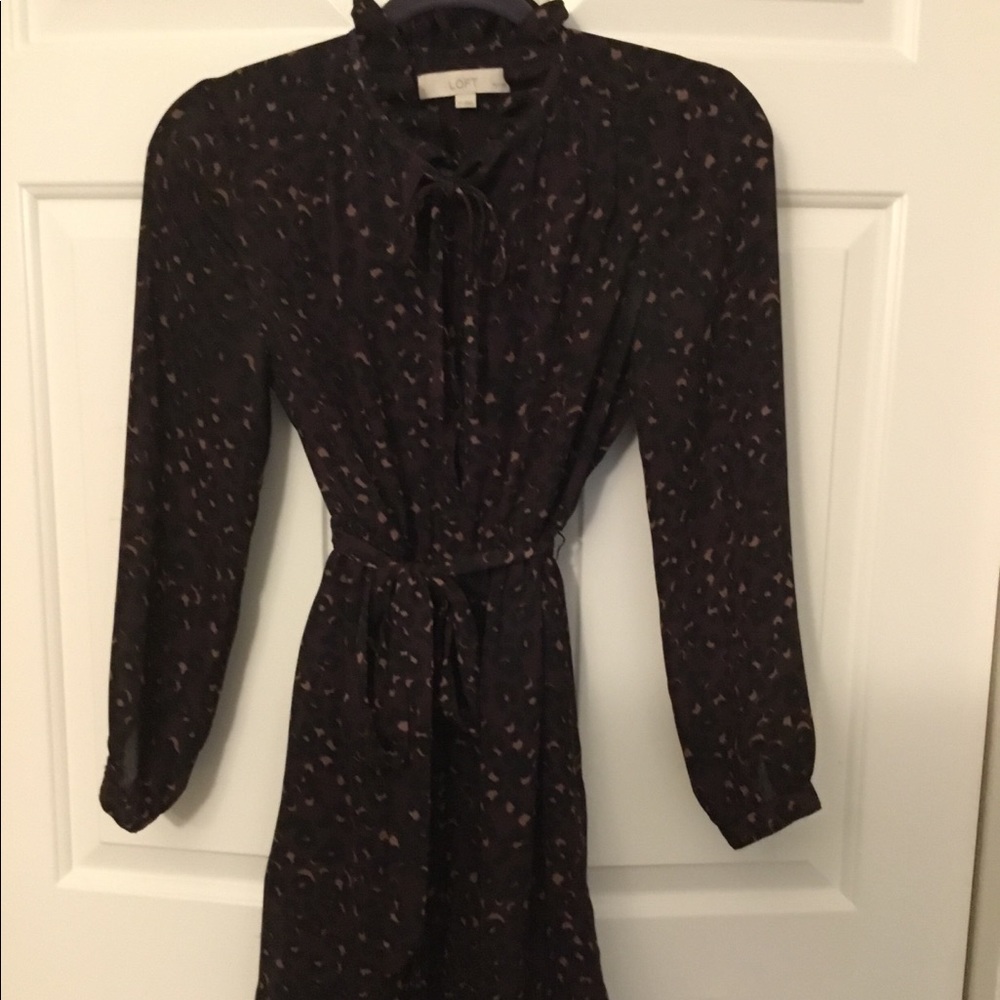 Loft animal print dress